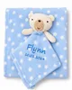 BotoBaby® Babydecke mit Namen + Schmusetuch Bärchen – Blau Produktbild-Vorschau 6