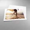 Poster - Poster ohne Rahmen - Surfen Strand Freude - 50x40 Produktbild-Vorschau 3