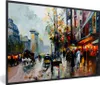 MuchoWow® Gerahmtes Poster Gemälde - Stadt - Öl 90x60 cm - Produktbild-Vorschau 1