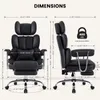 Chaise de bureau IWMH, chaise de direction ergonomique avec Voir les images du produit 7