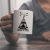 Sei immer wild & frei Kaffeebecher mit Zelt Motiv Produktbild-Vorschau 2