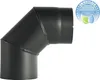 Kaminrohrbogen 90° fest ohne Tür Ø150mm schwarz Produktbild-Vorschau 2