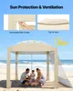 VEVOR Cabana da spiaggia, tenda da spiaggia 2,4 x 2,4 m con Anteprima dell’immagine prodotto 4