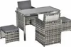 Outsunny Polyrattan Sitzgruppe Gartenset Garnitur 5 tlg. Produktbild-Vorschau 1