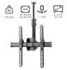 Diagrams and icons illustrating the features of a TV ceiling mount. Produktbild-Vorschau