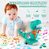 Baby Spielzeug,Krabbelnde Dinosaurier Babyspielzeug Musik Produktbild-Vorschau 6
