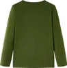 vidaXL Camicia a maniche lunghe per bambini kaki scuro 128 Anteprima dell’immagine prodotto 1