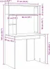 vidaXL Biurko z półką białe 91 x 50 x 149 cm materiał Podgląd zdjęcia produktu 8