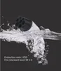 A white and black electric vehicle charging plug is partially submerged in water, with water splashing around it. Text indicating protection rank and fire retardant level is visible. Náhled obrázku produktu