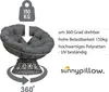 sunnypillow Papasansessel | Rattansessel mit Kissen rund Produktbild-Vorschau 3