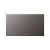 A rectangular LED mirror with a white frame, displayed against a white background. Produktbild-Vorschau