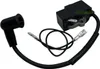A black ignition coil with a spark plug wire and boot, isolated on a white background. Náhled obrázku produktu