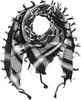 Palituch - Pentagramm schwarz - weiß - Kufiya PLO Tuch Produktbild-Vorschau 1