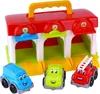 Garage mit 3 Spielzeugautos + Zubehör aus Kunststoff in Produktbild-Vorschau 12