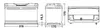 Technical drawing of a car battery with dimensions indicated. Produktbild-Vorschau