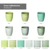 6er Set Green Kaffeebecher Grün 350ml ohne Henkel Produktbild-Vorschau 2