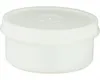 A white plastic container with a lid. Podgląd zdjęcia produktu