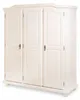Calosso - Kleiderschrank 3-türig, 150x56 cm Weiß, Garderobe Produktbild-Vorschau 1