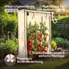 A tomato greenhouse in a garden setting, with tomato plants growing inside. Produktbild-Vorschau