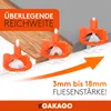 Gakago Fliesen Nivelliersystem 300-tlg. Set 3mm Produktbild-Vorschau 2