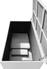 The inside of an open storage box with cushions stacked inside. Produktbild-Vorschau