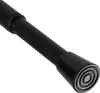 A close-up of the end of a black adjustable curtain rod. Anteprima dell’immagine prodotto