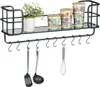 WENKO 2er Set Wandregal Schwarz Metall Hängesystem Produktbild-Vorschau 6
