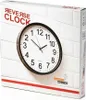 The image shows the packaging of a reverse clock, with the clock itself prominently displayed on the front. Anteprima dell’immagine prodotto