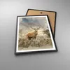 Gerahmtes Poster - Schwarzer Rahmen - rotwild natur - 50x70 Produktbild-Vorschau 3