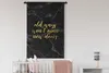 MuchoWow® Wandteppich Wandbehang Zitat - Tür - Gold - Produktbild-Vorschau 2