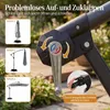 Parasol ogrodowy COSTWAY 250 cm z podstawą, oświetleniem Podgląd zdjęcia produktu 8