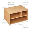 Relaxdays Druckerständer Schreibtisch, 3 Fächer, Regal für Produktbild-Vorschau 4