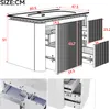 Mobile lavabo sospeso Merax, mobile da bagno con lavabo in Anteprima dell’immagine prodotto 5