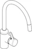 A black and white line drawing of a faucet. Produktbild-Vorschau