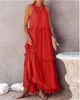 ASKSA Damen Langes Kleid Sommer Big Swing Strandkleid y Produktbild-Vorschau 5