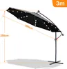 Parasol avec éclairage LED Parasol déporté 300 cm Parasol Voir les images du produit 2