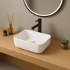 Aufsatzwaschbecken aus Keramik, weiß, oval, glänzend, 37 x Produktbild-Vorschau 12