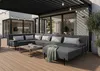 Garten-Ecksofa Borneo XL Dunkelgrau Links – Wetterfestes Produktbild-Vorschau 1