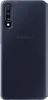 A dark blue Samsung flip case for a Samsung Galaxy A70 phone, shown from the back. Produktbild-Vorschau