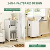 Skládací skříň na žehlicí prkno HOMCOM s kolečky do malých Náhled obrázku produktu 4