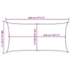 Voile d'ombrage 160 g/m² Rectangulaire Sable 3x4,5 m HDPE Voir les images du produit 10