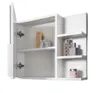 Spiegelschrank 60x50 Weiß, Badezimmerschrank mit Ablagen, Produktbild-Vorschau 7