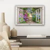 Leinwand Bilder 30x20 cm - Fensterblick - Hortensie - Produktbild-Vorschau 7