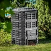 KADAX Kompostownik Czarny modułowy Ogrodowy mrozoodporny Na Podgląd zdjęcia produktu 5