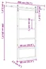 vidaXL Schuifdeur, naturel, 80 x 208 cm, massief grenenhout Productafbeelding-voorbeeld 8