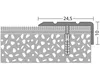 Alu schodová lišta, stříbrná 10 x 24,5 x 1000 mm Náhled obrázku produktu 3