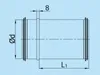 Wickelfalz Teleskop Verbinder : Ø 125 System: Ø 125 Produktbild-Vorschau 2
