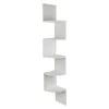 Wandregal Wand-Eckregal Wandregale 20x20x123cm Weiß Produktbild-Vorschau 1