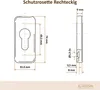 Premium Zylinder Schutzrosetten, Farbe:Weiß RAL 9016, Produktbild-Vorschau 7