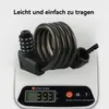Fahrradschlösser, schwarzes Kabelschloss, mit Produktbild-Vorschau 7